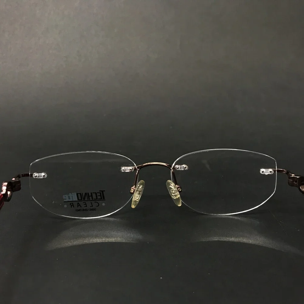 Technolite Clear Eyeglasses Frames TFD6003 BU Burgundy Red Tortoise 51-17-130